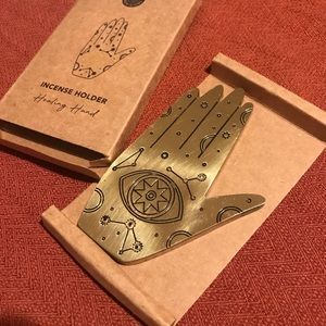 Gold incense holder